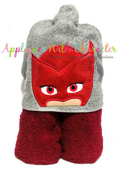 Hero Masked Owl Peeker Applique Design Hero Masked Owl Peeker Applique Design