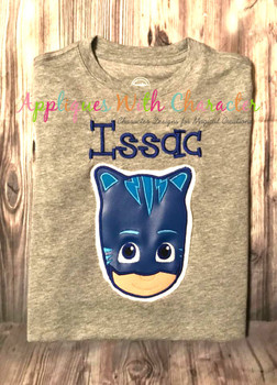 Hero Masked Cat Applique Design Hero Masked Cat Applique Design