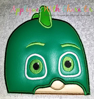 Hero Masked Gekko Peeker Applique Design Hero Masked Gekko Peeker Applique Design
