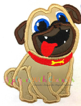 Puppy Friends Rolly Applique Design Puppy Friends Rolly Applique Design
