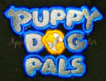 Puppy Friends Logo Applique Design Puppy Friends Logo Applique Design