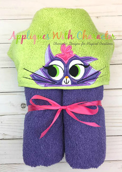 Puppy Friends Hissy the Cat Peeker Applique Design Puppy Friends Hissy the Cat Peeker Applique Design