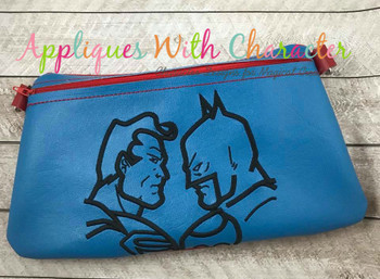 Bat Hero Super Hero Silhouette Embroidery Design Bat Hero Super Hero Silhouette Embroidery Design