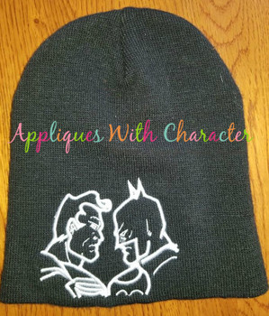 Bat Hero Super Hero Silhouette Embroidery Design Bat Hero Super Hero Silhouette Embroidery Design