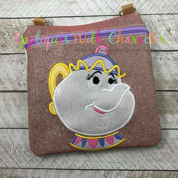 Beauty Teapot Applique Design Beauty Teapot Applique Design