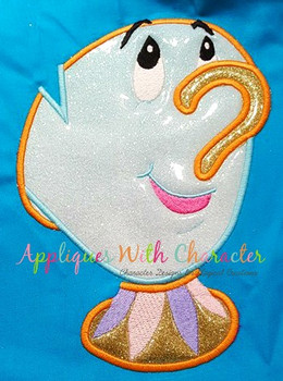 Beauty Teacup Applique Design Beauty Teacup Applique Design