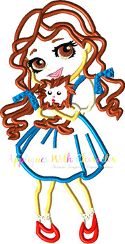 Wizard of Ozz Dorothy Applique Design Wizard of Ozz Dorothy Applique Design