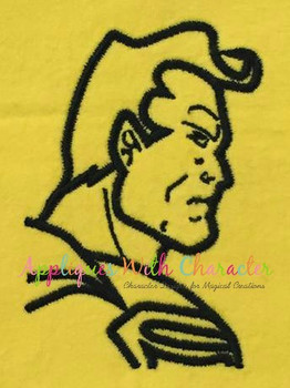 Super Hero Silhouette Embroidery Design Super Hero Silhouette Embroidery Design