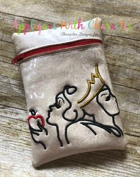 Snow Girl Queen Silhouette Embroidery Design Snow Girl Queen Silhouette Embroidery Design