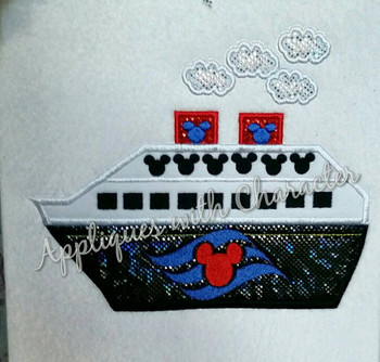 Cruise Ship Applique Design Cruise Ship Applique Design