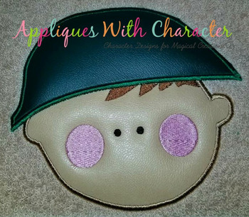 Army Man Face Applique Design Army Man Face Applique Design