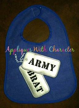 Dog Tags Military Applique Design Dog Tags Military Applique Design