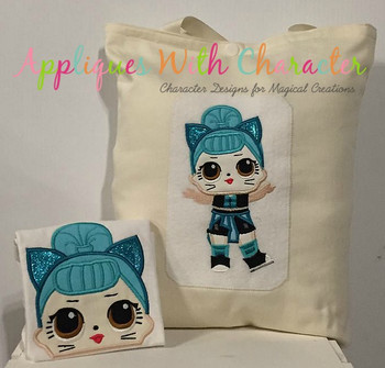 Troublemaker Doll Full Body & Peeker Applique Design Set Troublemaker Doll Full Body & Peeker Applique Design Set