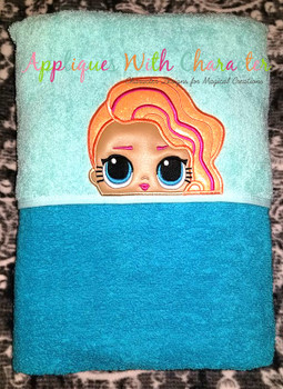 Pearl Surprise Peeker Doll Applique Design Pearl Surprise Peeker Doll Applique Design