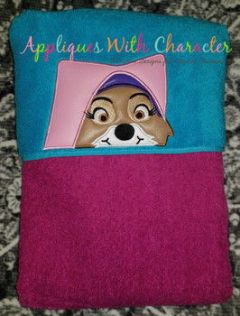 Robby Hood Maid Marian Peeker Applique Design Robby Hood Maid Marian Peeker Applique Design