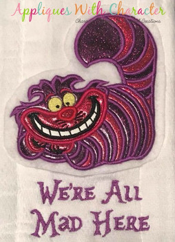 Alyce Cheshire Cat Applique Design Alyce Cheshire Cat Applique Design