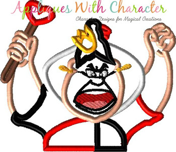 Alyce Queen of Harts Bust Applique Design Alyce Queen of Harts Bust Applique Design