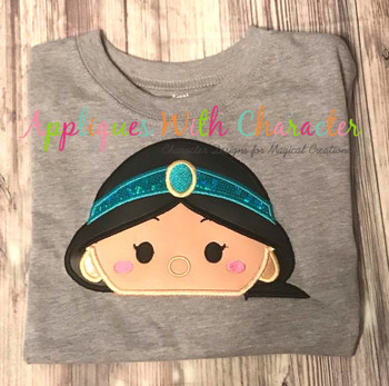Jasmine Tsum Tsum Peeker Applique Design Jasmine Tsum Tsum Peeker Applique Design