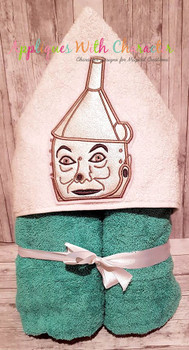 Wizard of Ozz Tin Man Peeker Applique Design Wizard of Ozz Tin Man Peeker Applique Design