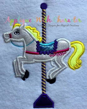 Mary Poppers Carousel Horse Applique Design Mary Poppers Carousel Horse Applique Design