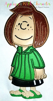Peanuts Peppermint Patty Applique Design Peanuts Peppermint Patty Applique Design