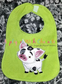 Island Girl Pua Pig Applique Design Island Girl Pua Pig Applique Design
