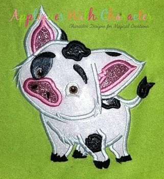 Island Girl Pua Pig Applique Design Island Girl Pua Pig Applique Design