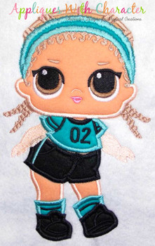 Kicks Doll Applique Design Kicks Doll Applique Design
