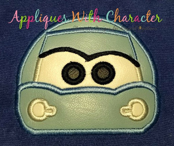 Cars Salley Race Car Peeker Applique Design Cars Salley Race Car Peeker Applique Design