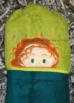 Bravery Merida Peeker Applique Design Bravery Merida Peeker Applique Design