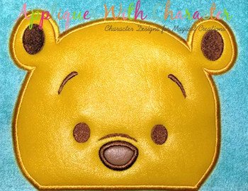 Honey Bear Peeking Applique Design Honey Bear Peeking Applique Design