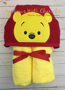 Honey Bear Peeking Applique Design Honey Bear Peeking Applique Design