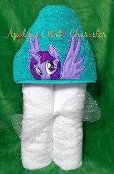 MLP Twilight Unicorn Pony Peeker Applique Design MLP Twilight Unicorn Pony Peeker Applique Design