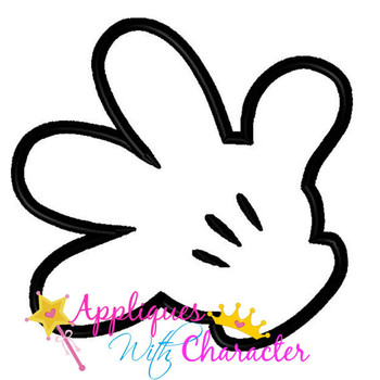 Mr Mouse Miss Mouse Hand Applique Design Mr Mouse Miss Mouse Hand Applique Design