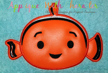 Finding Dorie Nemo Tsum Tsum Applique Design Finding Dorie Nemo Tsum Tsum Applique Design