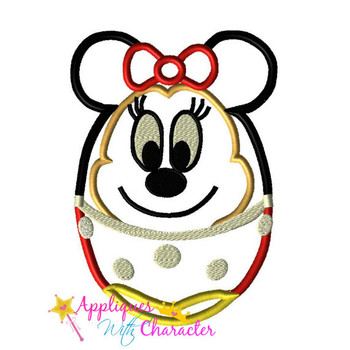 Miss Mouse Easter Egg Applique Design Miss Mouse Easter Egg Applique Design
