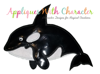 Ocean Whale Applique Design Ocean Whale Applique Design