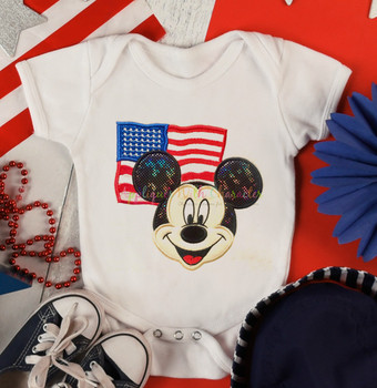 American Flag Mr Mouse Applique Design American Flag Mr Mouse Applique Design