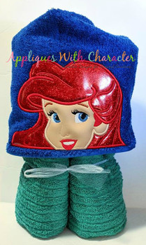 Mermaid Princess Peeker Applique Design Mermaid Princess Peeker Applique Design