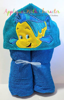 Mermaid Flounder Peeker Applique Design Mermaid Flounder Peeker Applique Design
