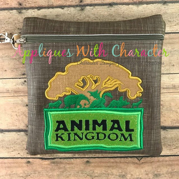 Animal Kingdom Tree Logo Applique Design Animal Kingdom Tree Logo Applique Design