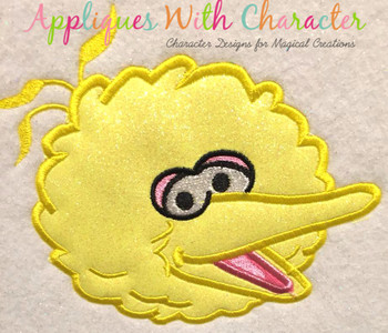 Big Bird Applique Design Big Bird Applique Design