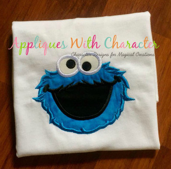 Cookie Monster Applique Design Cookie Monster Applique Design