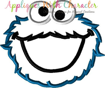 Cookie Monster Applique Design Cookie Monster Applique Design
