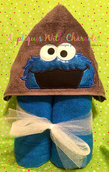 Cookie Monster Peeker Applique Design Cookie Monster Peeker Applique Design