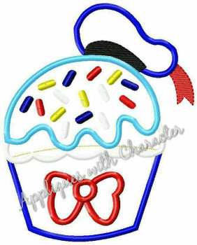 Don Duck Cupcake Applique Design Don Duck Cupcake Applique Design