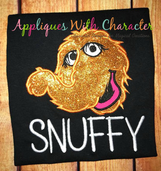Snuffleupagus Applique Design Snuffleupagus Applique Design