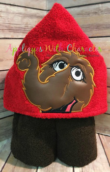 Snuffleupagus Peeker Applique Design Snuffleupagus Peeker Applique Design