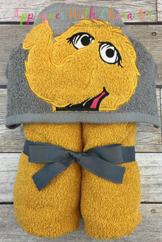 Snuffleupagus Peeker Applique Design Snuffleupagus Peeker Applique Design