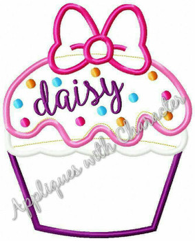 Daizy Cupcake Applique Design Daizy Cupcake Applique Design